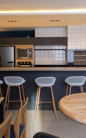 Studio para alugar com 40m², 1 quarto e 1 vagaArea comum - salão de festas