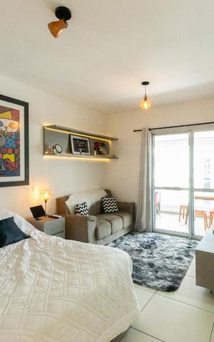 Apartamento à venda com 37m², 1 quarto e 1 vaga Apartamento à venda com 37m², 1 quarto e 1 vagaSala e Quarto