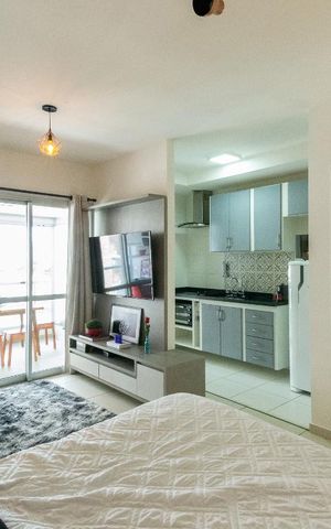 Apartamento à venda com 37m², 1 quarto e 1 vaga Apartamento à venda com 37m², 1 quarto e 1 vagaSala e Quarto