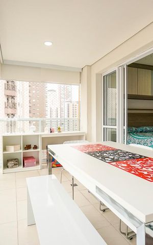 Apartamento para alugar com 55m², 1 quarto e 1 vaga Apartamento para alugar com 55m², 1 quarto e 1 vagaVaranda