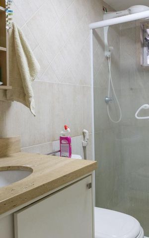 Apartamento à venda com 97m², 3 quartos e 1 vaga Apartamento à venda com 97m², 3 quartos e 1 vagaBanheiro da Suíte