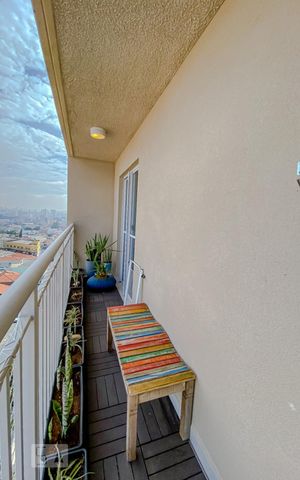 Studio à venda com 37m², 1 quarto e sem vagaVaranda