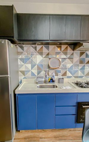 Studio à venda com 37m², 1 quarto e sem vagaCozinha