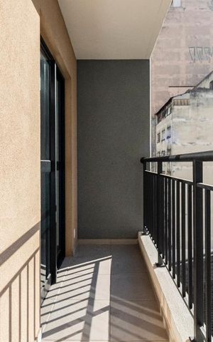 Studio à venda com 26m², 1 quarto e sem vagaVaranda