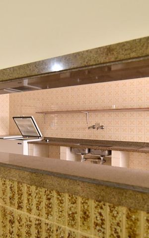 Apartamento para alugar com 327m², 5 quartos e 2 vagasSalão de festas - cozinha