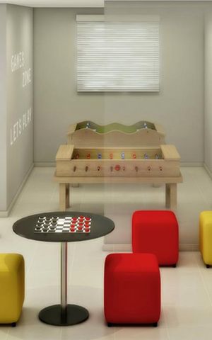 Apartamento à venda com 53m², 2 quartos e 1 vagaÁrea comum - Salão de jogos infantil

