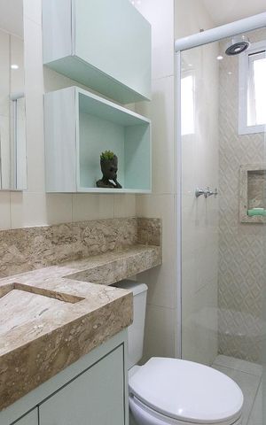 Apartamento à venda com 53m², 2 quartos e 1 vagaBanheiro