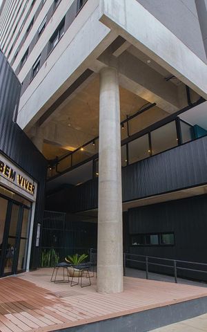 Apartamento à venda com 26m², 1 quarto e sem vaga Apartamento à venda com 26m², 1 quarto e sem vagaFachada
