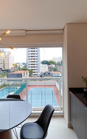 Apartamento para alugar com 58m², 1 quarto e 1 vaga Apartamento para alugar com 58m², 1 quarto e 1 vagaSacada