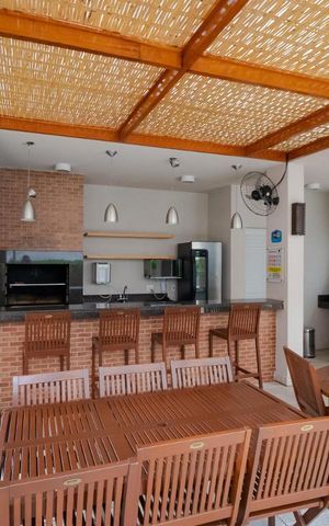 Apartamento para alugar com 58m², 1 quarto e 1 vaga Apartamento para alugar com 58m², 1 quarto e 1 vagaÁrea comum - Churrasqueira