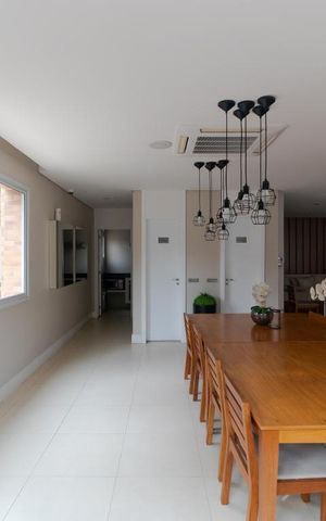 Apartamento para alugar com 58m², 1 quarto e 1 vaga Apartamento para alugar com 58m², 1 quarto e 1 vagaÁrea comum - Salão de festas Gourmet