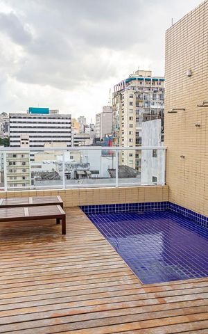 Studio à venda com 20m², 1 quarto e sem vagaTerraço