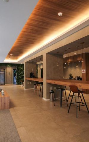 Studio para alugar com 26m², 1 quarto e sem vaga Studio para alugar com 26m², 1 quarto e sem vagaHall/Espaço Gourmet