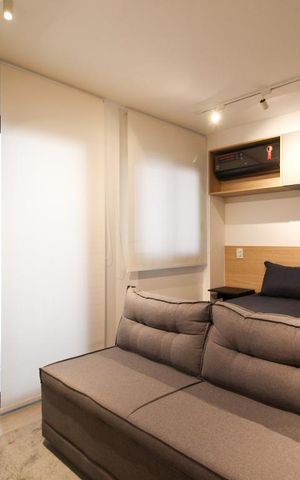 Studio para alugar com 26m², 1 quarto e sem vaga Studio para alugar com 26m², 1 quarto e sem vagaSala/Quarto