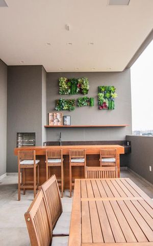 Apartamento à venda com 34m², 2 quartos e 1 vaga Apartamento à venda com 34m², 2 quartos e 1 vagaÁrea Comum - Churrasqueira