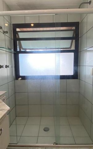 Studio à venda com 63m², 1 quarto e 2 vagas Studio à venda com 63m², 1 quarto e 2 vagasBanheiro da Suíte