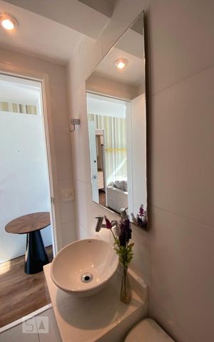 Studio à venda com 63m², 1 quarto e 2 vagas Studio à venda com 63m², 1 quarto e 2 vagasLavabo