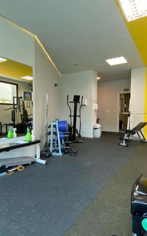 Studio à venda com 63m², 1 quarto e 2 vagas Studio à venda com 63m², 1 quarto e 2 vagasÁrea comum - Academia