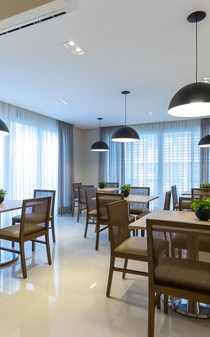 Studio para alugar com 45m², 1 quarto e 1 vaga Studio para alugar com 45m², 1 quarto e 1 vagaÁrea comum - Espaço gourmet