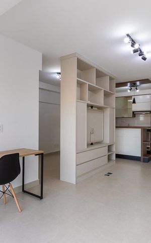 Studio para alugar com 45m², 1 quarto e 1 vaga Studio para alugar com 45m², 1 quarto e 1 vagaSala
