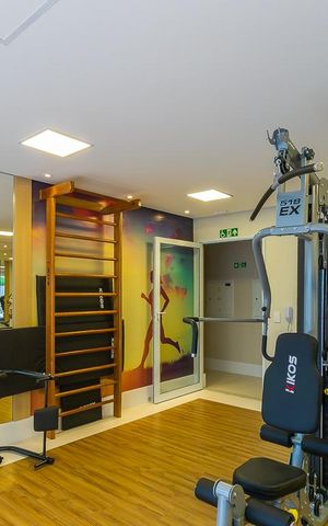 Studio para alugar com 45m², 1 quarto e 1 vaga Studio para alugar com 45m², 1 quarto e 1 vagaÁrea comum - Academia