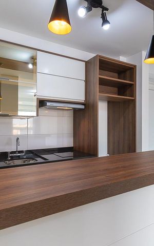 Studio para alugar com 45m², 1 quarto e 1 vaga Studio para alugar com 45m², 1 quarto e 1 vagaCozinha