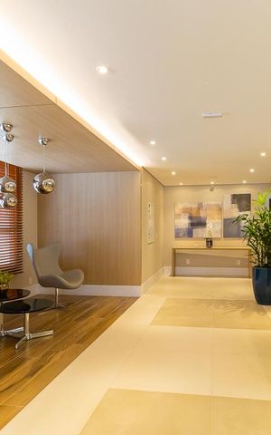 Studio para alugar com 45m², 1 quarto e 1 vaga Studio para alugar com 45m², 1 quarto e 1 vagaÁrea comum - Hall social