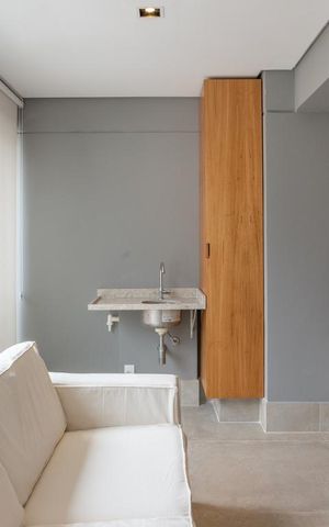 Apartamento para alugar com 52m², 1 quarto e 1 vaga Apartamento para alugar com 52m², 1 quarto e 1 vagaSacada