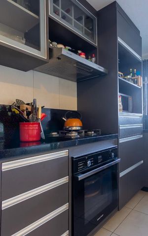 Apartamento à venda com 55m², 1 quarto e 1 vaga Apartamento à venda com 55m², 1 quarto e 1 vagaSala / cozinha integrada