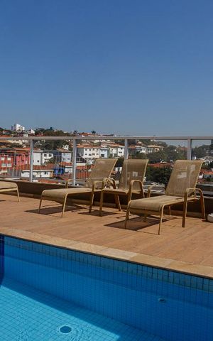 Apartamento para alugar com 32m², 1 quarto e 1 vaga Apartamento para alugar com 32m², 1 quarto e 1 vagaPiscina