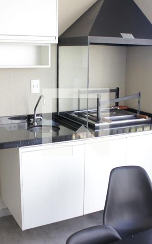 Studio para alugar com 38m², 1 quarto e 1 vagaSacada com churrasqueira