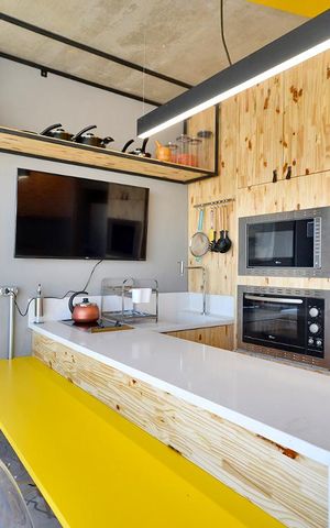 Studio à venda com 36m², 1 quarto e 1 vagaStudio - Cozinha