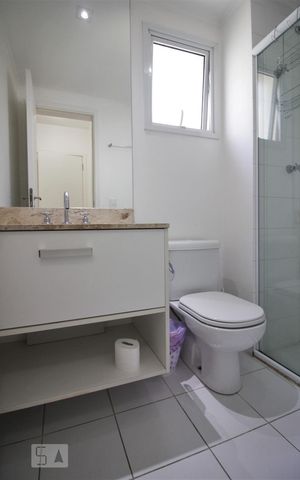 Apartamento à venda com 59m², 1 quarto e 1 vagaBanheiro da suíte