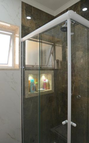 Apartamento à venda com 80m², 3 quartos e sem vagaBanheiro da suite