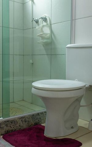 Apartamento para alugar com 42m², 2 quartos e 1 vagaDetalhe do banheiro