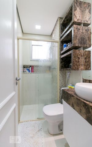 Apartamento à venda com 72m², 3 quartos e 1 vagaBanheiro quarto 3 suíte