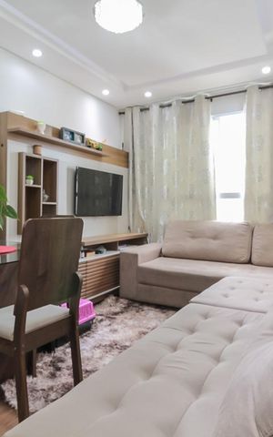 Apartamento à venda com 46m², 2 quartos e 1 vaga Apartamento à venda com 46m², 2 quartos e 1 vagaSala