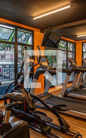 Studio para alugar com 24m², 1 quarto e sem vaga Studio para alugar com 24m², 1 quarto e sem vagaÁrea comum - Academia