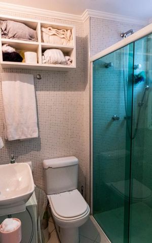 Apartamento à venda com 60m², 2 quartos e 1 vagaQuarto 2 - Suíte/ Banheiro