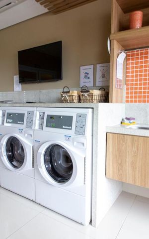 Studio à venda com 41m², 1 quarto e 1 vagaLavanderia