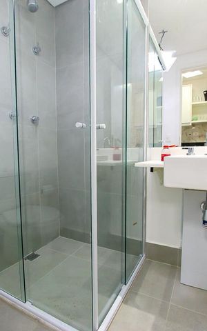 Studio para alugar com 29m², 1 quarto e sem vaga Studio para alugar com 29m², 1 quarto e sem vagaBanheiro