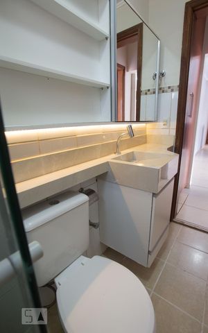 Apartamento para alugar com 57m², 1 quarto e 1 vagaBanheiro da suíte
