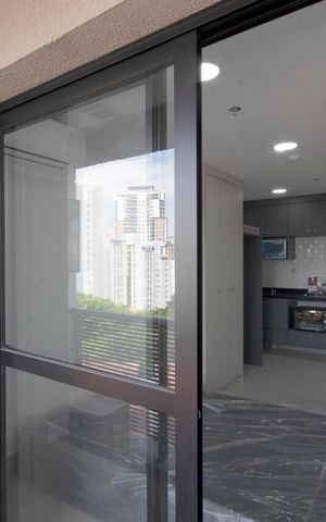 Studio para alugar com 25m², 1 quarto e sem vaga Studio para alugar com 25m², 1 quarto e sem vagaVaranda