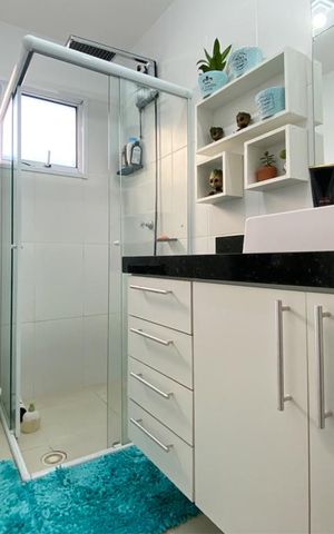 Apartamento para alugar com 60m², 2 quartos e 1 vaga Apartamento para alugar com 60m², 2 quartos e 1 vagaBanheiro