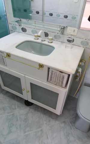 Apartamento para alugar com 81m², 3 quartos e 1 vagaBanheiro da suíte