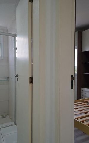 Apartamento para alugar com 58m², 2 quartos e 1 vagaCorredor vista Banheiro