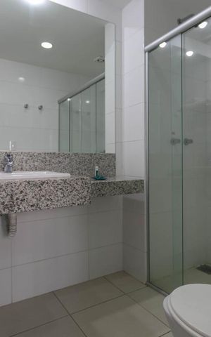 Studio para alugar com 30m², 1 quarto e sem vaga Studio para alugar com 30m², 1 quarto e sem vagaBanheiro