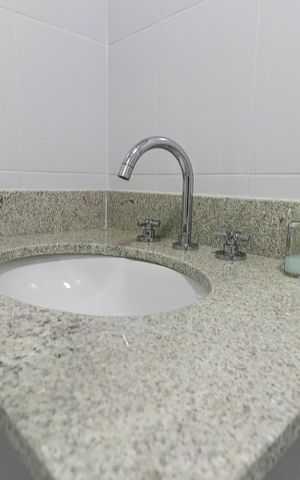 Apartamento à venda com 126m², 3 quartos e 2 vagasBanheiro da Suíte 3 - Pia