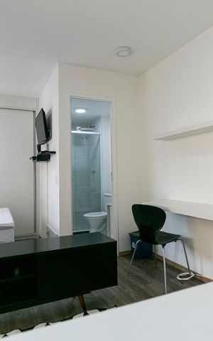 Studio para alugar com 26m², 1 quarto e sem vagaSala / Dormitório