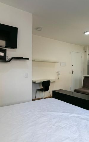 Studio para alugar com 26m², 1 quarto e sem vagaDormitório